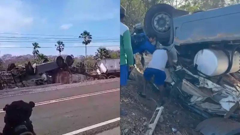 Acidente com carreta interdita BR-343 no Piauí e deixa tráfego caótico