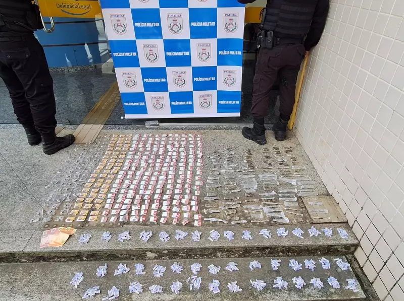 Adolescente é detido com drogas avaliadas em R$ 15 mil em Vassouras: operação policial apreende cocaína e maconha