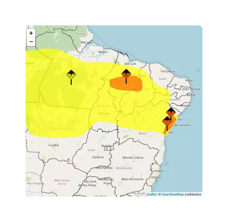 Alerta Meteorológico: 12 Cidades de Pernambuco em Risco com Previsão de Chuvas Intensas