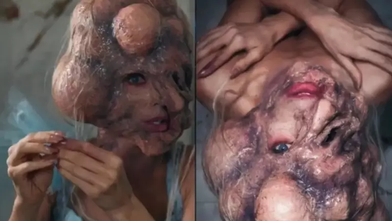 Apresentadora se transforma de forma radical em festa de Halloween e fica irreconhecível