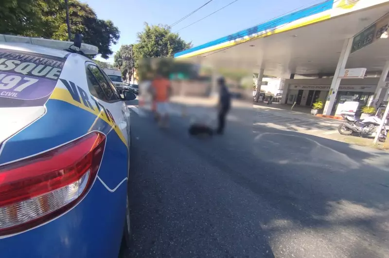 Atropelamento em Volta Redonda: Homem é atingido por carro na Avenida Lucas Evangelista