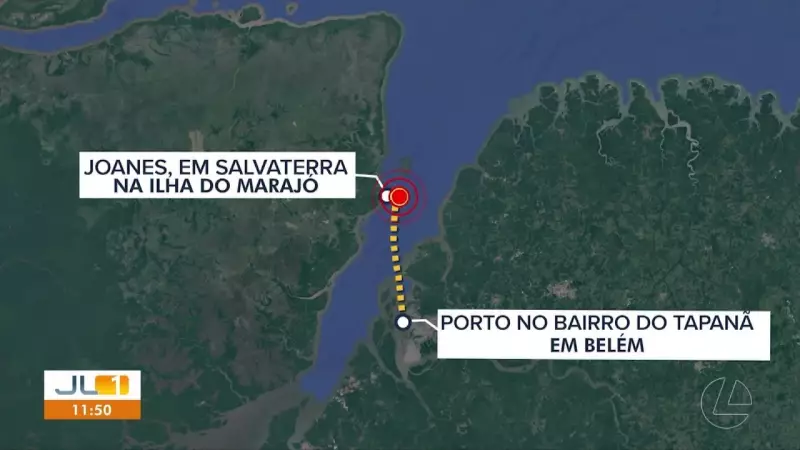 Balsa com Retroescavadeira Afunda em Salvaterra: Acidente Marítimo Abala Ilha do Marajó