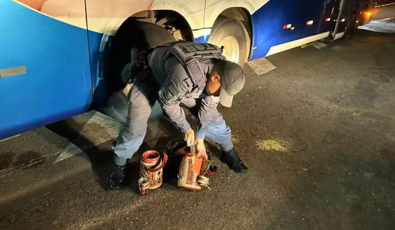 Boliviano é preso com cocaína escondida em garrafa térmica em Presidente Prudente | Operação policial
