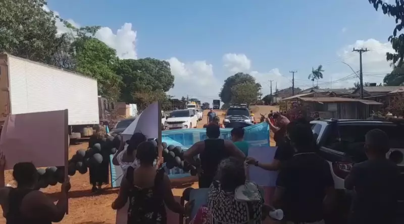 BR-156 Bloqueada no Amapá: Protesto por Justiça Após Feminicídio Choca Calçoene
