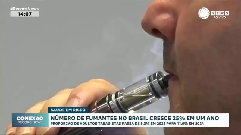 Brasil tem aumento alarmante de 25% no número de fumantes em apenas um ano