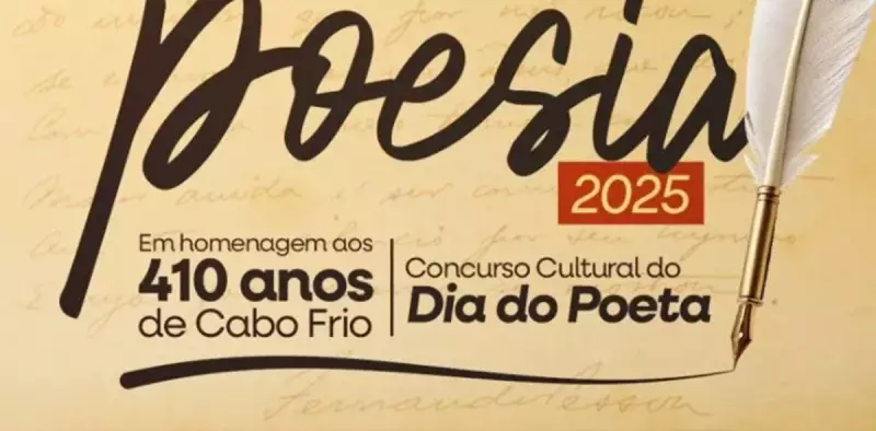 Cabo Frio Lança Concurso de Poesia para Celebrar 410 Anos: Inscrições Abertas!