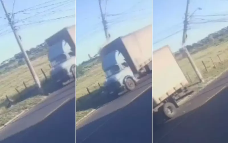 Caminhoneiro embriagado causa acidente, foge e é perseguido por motoristas em Franca; veja o vídeo