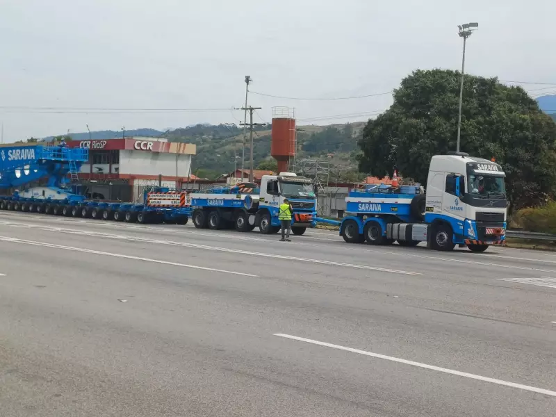 Carga Superdimensionada Cruzará o Sul do Rio: Confira o Trajeto e os Horários para Evitar Transtornos