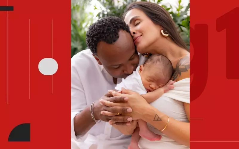 Carol Peixinho e Thiaguinho Comemoram Primeiro Mês do Filho com Álbum de Fotos Encantador