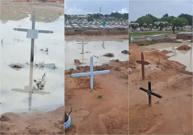 Cemitério Alagado em Boa Vista: Famílias Encontram Sepulturas Submersas e Denunciam Condições Desumanas