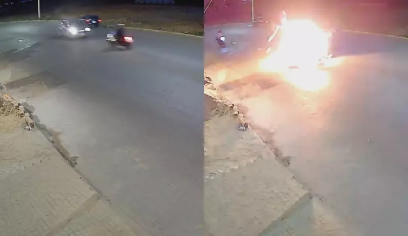 Cenas Chocantes: Moto Explode Após Colisão e Motociclista é Arremessado nos Ares em MG
