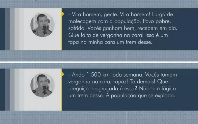 Coronel de Goiás viraliza com áudio cobrando reforço policial na madrugada: 'População precisa de segurança'