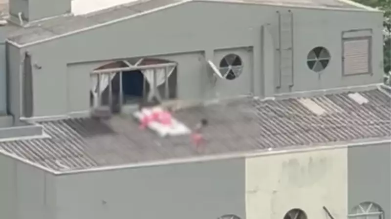 Crianças são flagradas brincando em telhado de prédio em Cascavel; caso vira investigação policial
