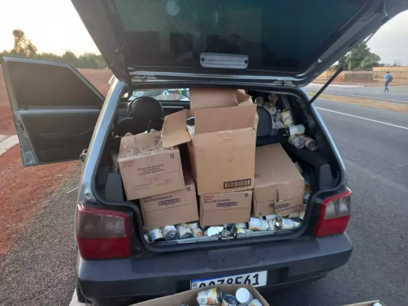 Criminosos roubam carga de leite condensado e trocam tiros com PMs em perseguição em Curvelo