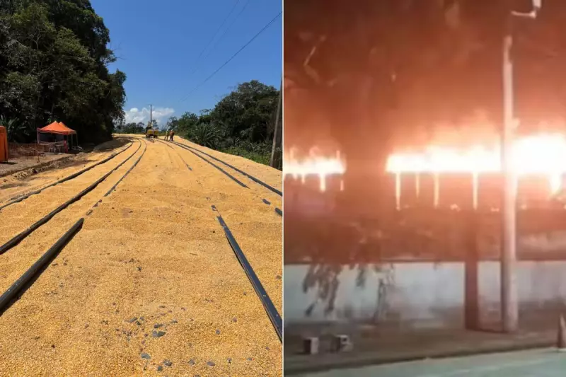 Crise nos Trilhos: Série de Ataques Paralisa Ferrovia Vital do Porto de Santos