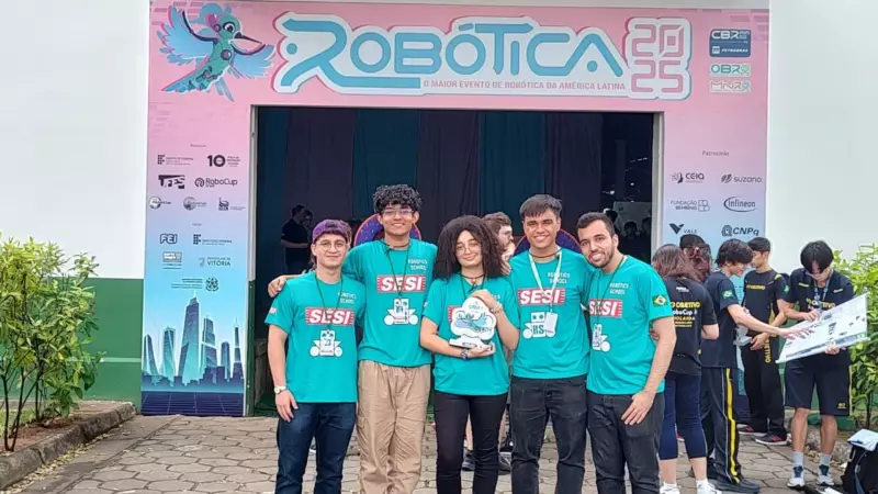 Equipe de robótica do SESI conquista título inédito e vai representar o Brasil em campeonato mundial na Coreia do Sul