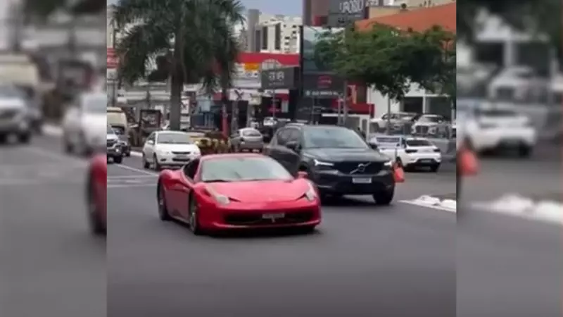 Exibição de Carros de Luxo Paralisa Goiânia: Evento Reúne Ferraris, Lamborghinis e Clássicos Raros
