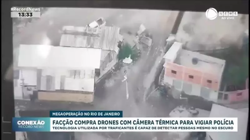 Facção Criminosa Adquire Drones com Câmera Térmica para Vigiar Polícia em Operação de Segurança
