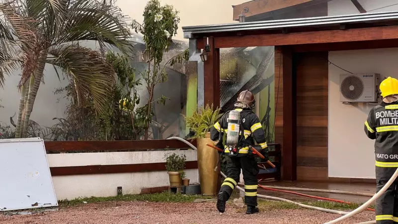 Família perde TUDO em incêndio destruidor em MT: veja o vídeo chocante