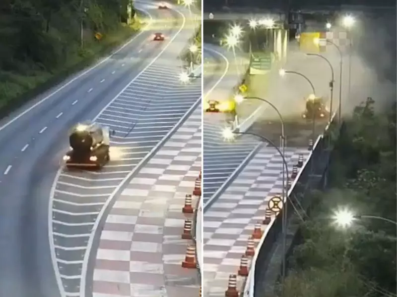 Fuga Milagrosa na Serra: Motorista Escapa da Morte em Área de Escape da Rodovia Régis Bittencourt