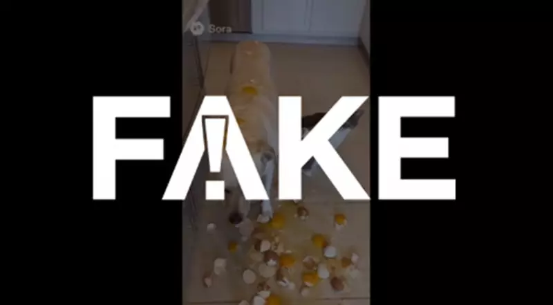 Gato que acusa cachorro por ovos quebrados é FAKE! Vídeo viral foi criado com IA
