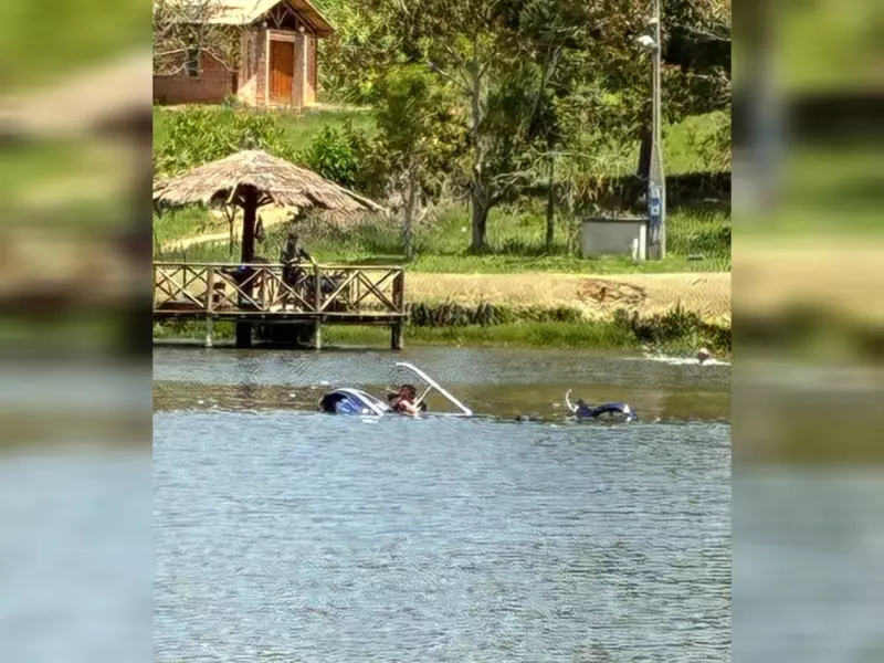 Helicóptero cai em pesqueiro de Salto, SP: duas pessoas a bordo em estado grave