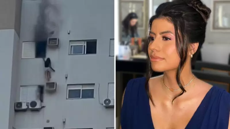 Heroína se pendura em sacada para salvar família de incêndio assustador no Paraná