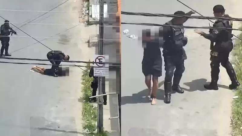 Homem é preso após perseguir e ameaçar mulher com faca em Fortaleza; cenas de terror são flagradas em vídeo