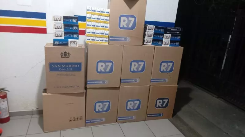 Idoso é preso com quase 5 mil maços de cigarro contrabandeados em Barroso: operação apreende carga milionária