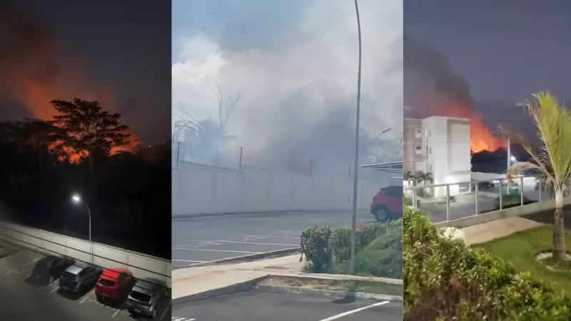 Incêndio de Grandes Proporções Ameaça Condomínio de Luxo em Teresina; Bombeiros Controlam Chamas