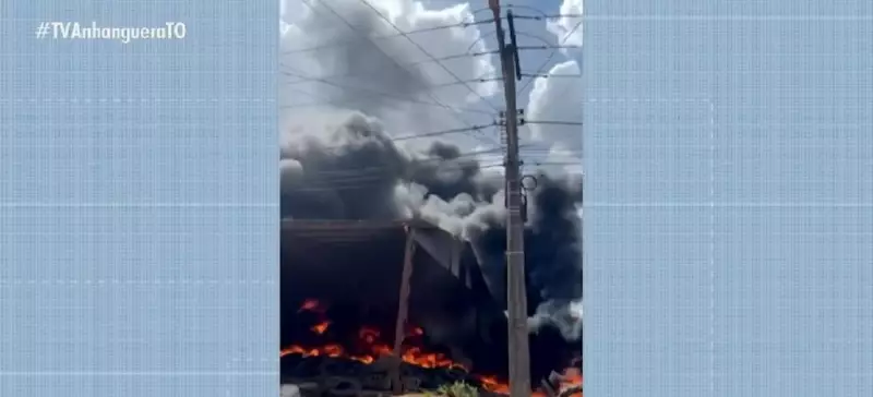 Incêndio em Depósito de Pneus em Tocantins deixa Brigadista Ferido | Emergência Ambiental