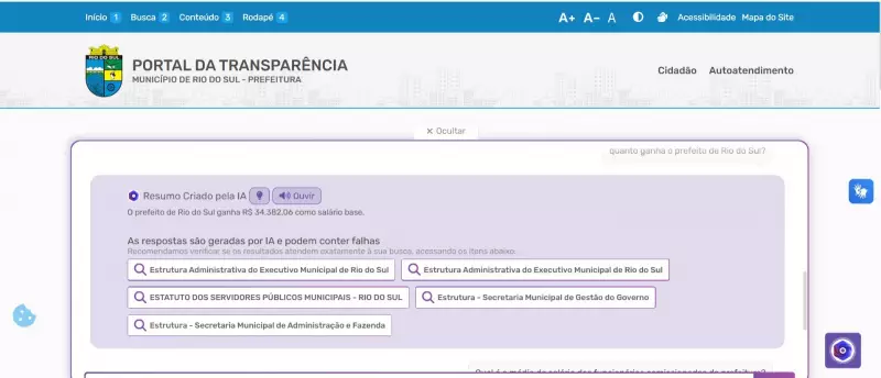Inteligência Artificial Chega ao Portal da Transparência: SC Lança Ferramenta Revolucionária