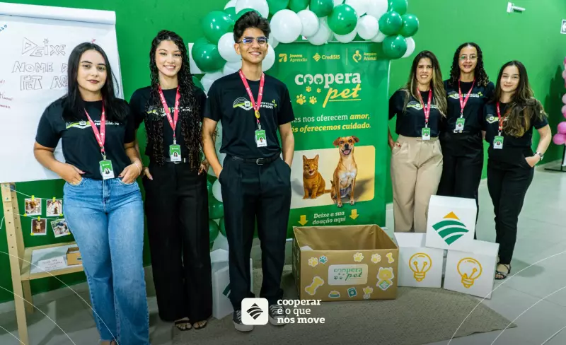 Jovens Aprendizes do Credisis Mobilizam Comunidade em Campanha Solidária para Cães e Gatos
