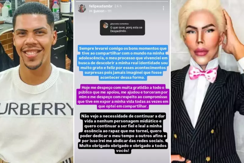 Ken Humano se despede do personagem após 12 anos e escolhe viver como Felipe: 'Amo minha vida real'