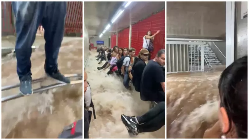 Metrô de SP realiza simulado de emergência após passageiros ficarem presos em enxurrada