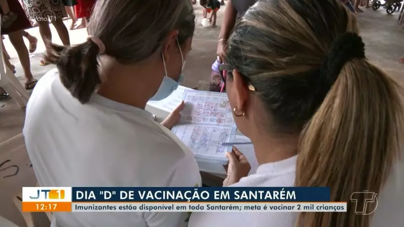 Multivacinação em Santarém: Postos de Saúde Superam Expectativas com Grande Movimentação de Famílias