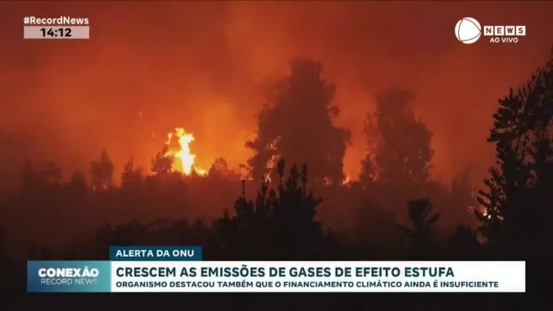 ONU Soa o Alarme: Emissões de Gases Estufa Batem Recorde e Ameaçam Meta Climática