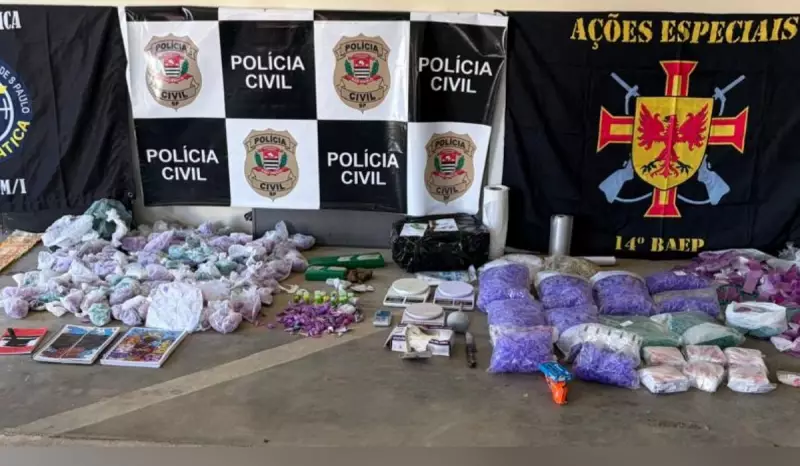 Operação Antidrogas em São Miguel Arcanjo: Cinco Presos e Apreensão de Drogas e Armas