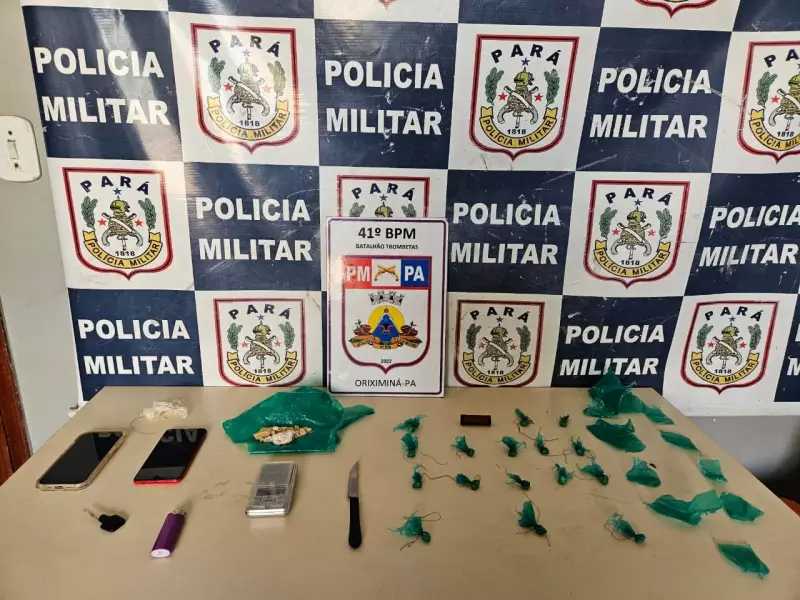 Operação da PM em Oriximiná: Dupla é flagrada embalando drogas para venda no Pará