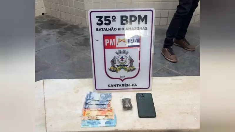 Operação da PM encontra drogas enterradas próximo a fossa em bairro de Santarém