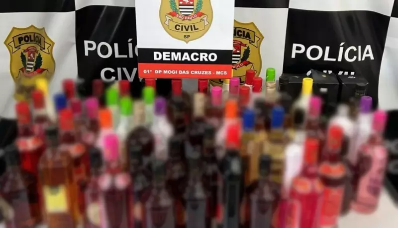 Operação da Polícia apreende bebidas adulteradas em Mogi das Cruzes; veja detalhes