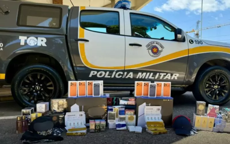 Operação da Polícia apreende carregamento milionário de contrabando na SP-270 em Alambari