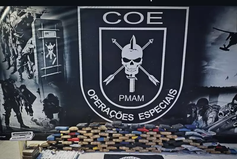 Operação da Polícia Civil apreende 140 kg de maconha em estacionamento de supermercado de Manaus