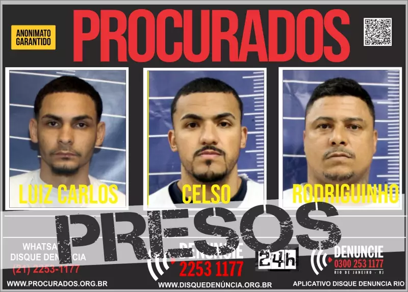 Operação no Alemão: Polícia prende três fugitivos no Campinho após denúncia anônima