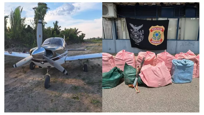 PF apreende meia tonelada de drogas em microavião oculto durante operação de combate ao narcotráfico