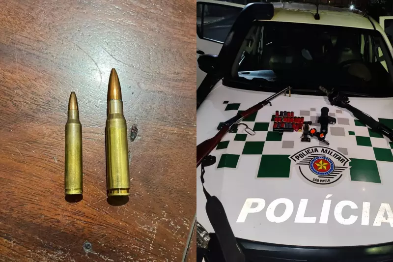 Policiamento Ambiental apreende arma com mira laser e multa caçadores ilegais em Guapiaçu