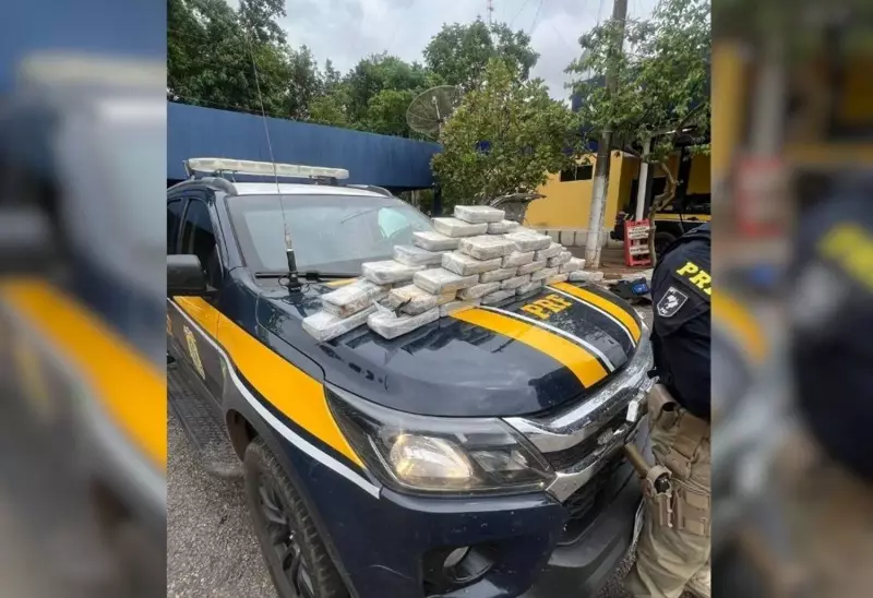 PRF intercepta carro com mais de 50 kg de cocaína na BR-153 no Tocantins | Mega apreensão de drogas