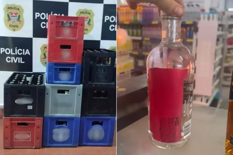 Prisão em flagrante: Polícia apreende bebidas adulteradas no litoral de SP e prende empresário