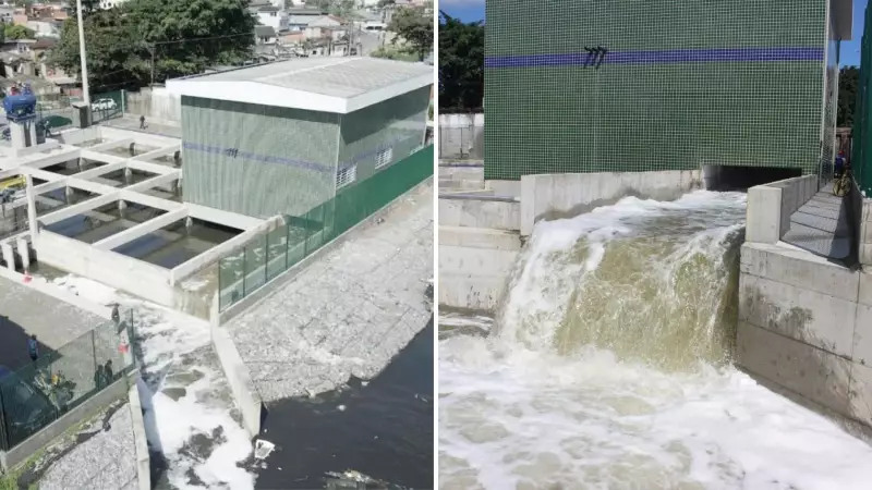 Santos inaugura megaestação de bombeamento: capacidade para esvaziar piscina olímpica em minutos
