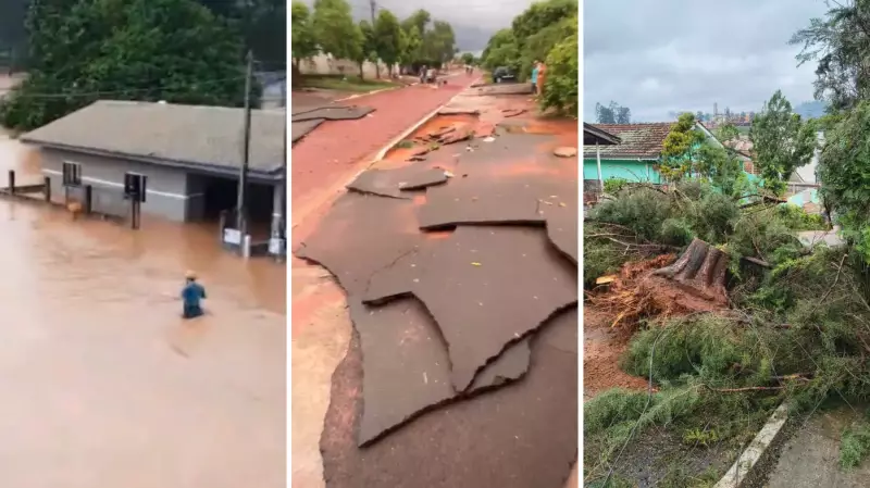 Tempestades no Paraná: ventos de mais de 100 km/h causam destruição e deixam rastro de prejuízos